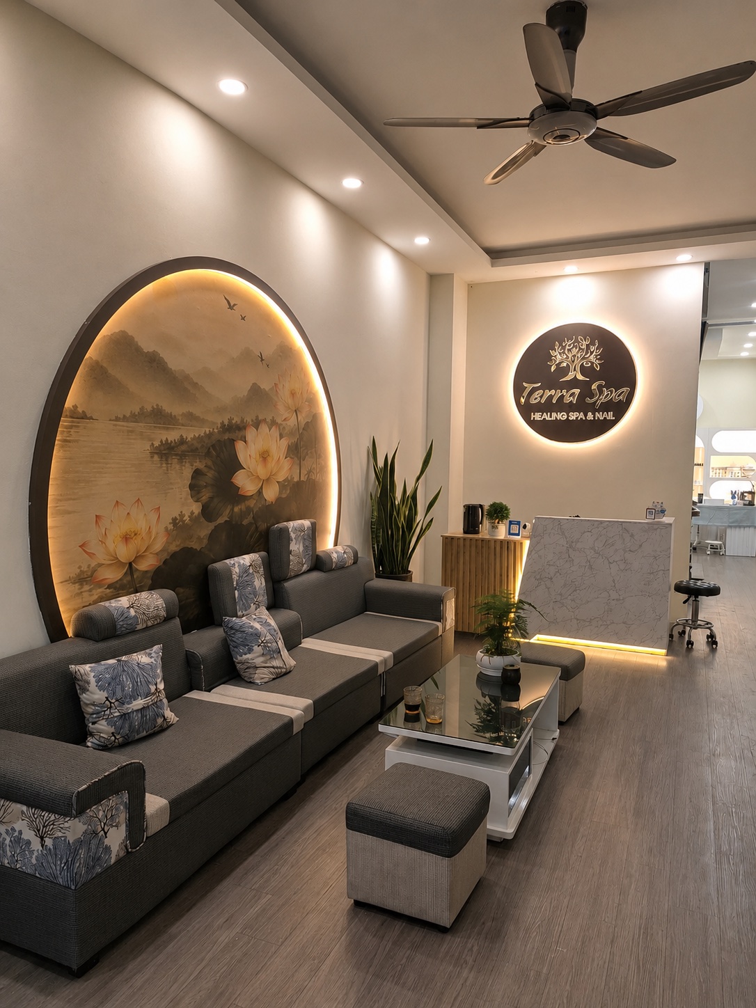 Terra Spa lounge and reception